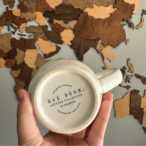 Rae Dunn Artisan Collection “Jetset” stamped 16 oz Ceramic Mug - Picture 2 of 5